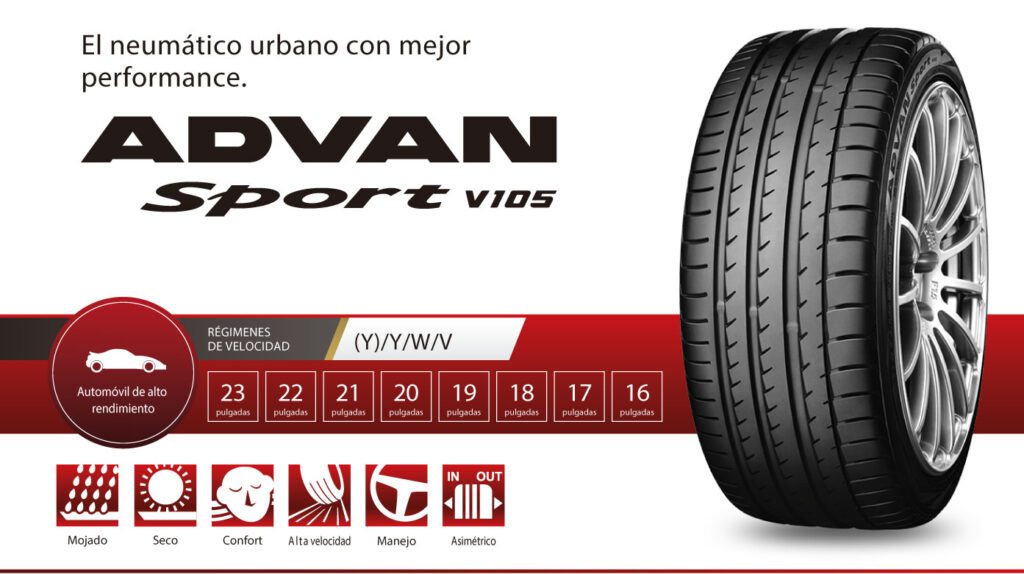 llantas yokohama advan sport v105
