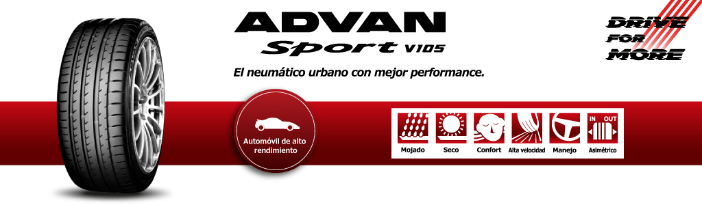 llanta deportiva yokohama advan sport v105