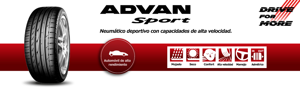 llanta deportiva yokohama advan sport