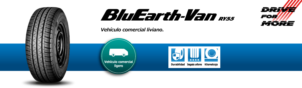 llanta yokohama bluearth van ry55